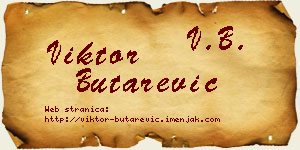 Viktor Butarević vizit kartica